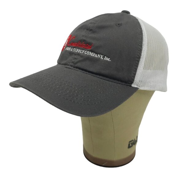 Consolidated Pipe Supply Company Logo Mesh Strapback Cap Trucker Baseball Hat - Picture 2 of 14